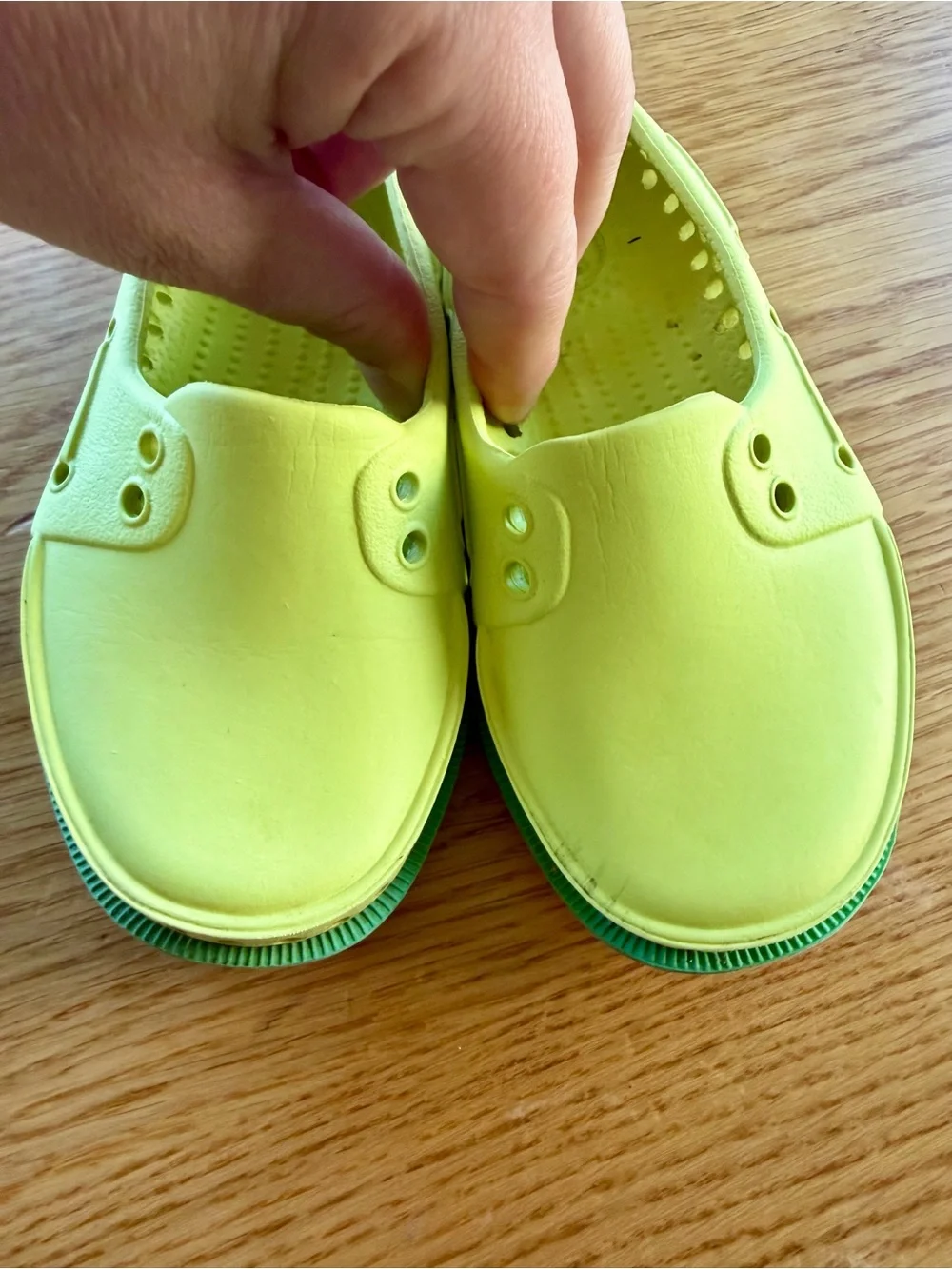Native Shoes Kids Baby's Lime Green Water Slip-On Loafers!
